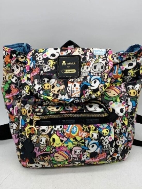LeSportsac Tokidoki Colorful 10th Anniversary Backpack Bag Mint Rare